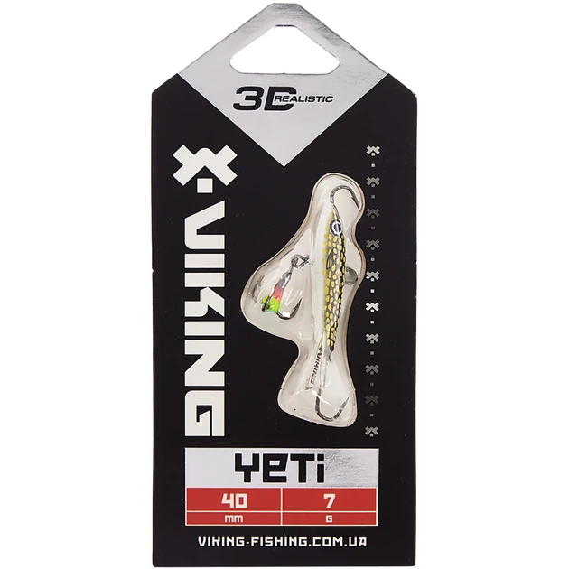 Балансир Viking Fishing Yeti Ice Jig 40mm 7.0g #13 Just Pike - зображення 2