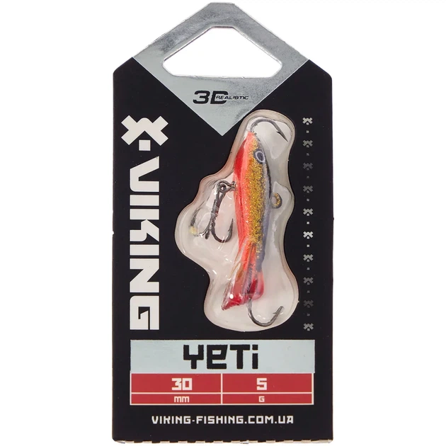 Балансир Viking Fishing Yeti Ice Jig 30mm 5.0g #10 Golden Dark - изображение 2