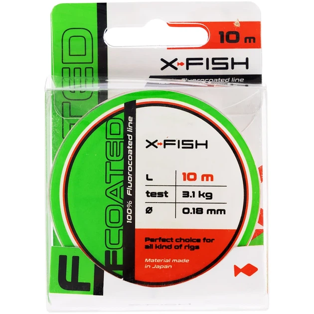 Флюорокарбон X-Fish FCoated 10m 0.18mm 3.1kg - изображение 2