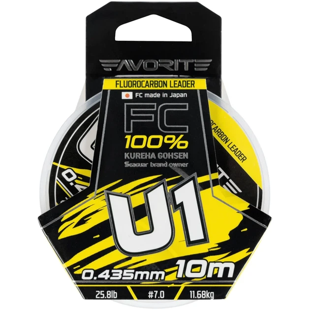 Флюорокарбон Favorite U1 FC 10m #7.0/0.435mm 25.8lb/11.68kg - изображение 2