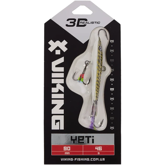 Балансир Viking Fishing Yeti Ice Jig 90mm 46.0g #13 Just Pike - изображение 2
