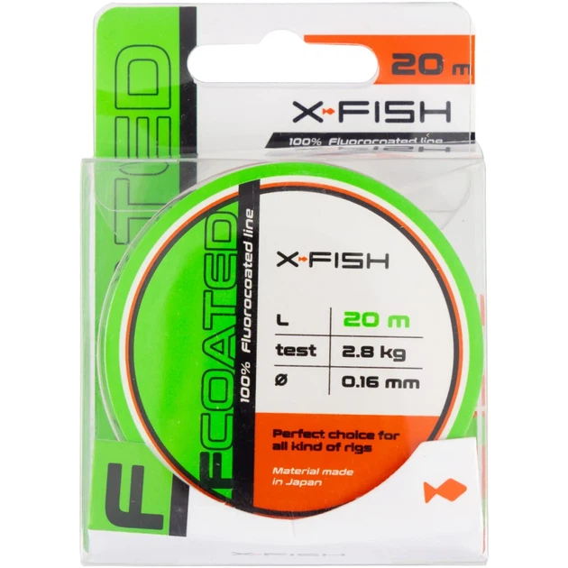 Флюорокарбон X-Fish FCoated 20m 0.16mm 2.8kg - изображение 2
