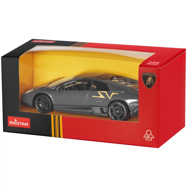 Машинка Rastar Murcielago LP 670-4 SV Superveloce China Limited Edition 1:43 Сірий - Фото 4 Машинка Rastar Murcielago LP 670-4 SV Superveloce China Limited Edition 1:43 Сірий - зображення 4