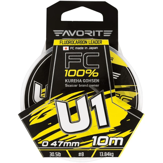 Флюорокарбон Favorite U1 FC 10m #8.0/0.47mm 30.5lb/13.84kg - изображение 2