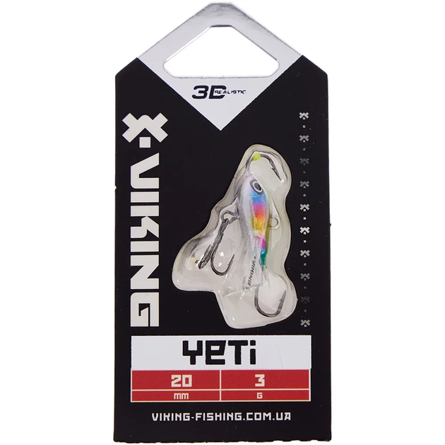 Балансир Viking Fishing Yeti Ice Jig 20mm 3.0g #16 European Values - изображение 2
