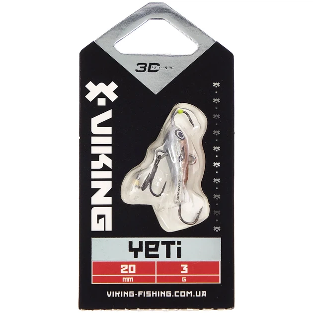 Балансир Viking Fishing Yeti Ice Jig 20mm 3.0g #12 Smoke Anchovy - изображение 2