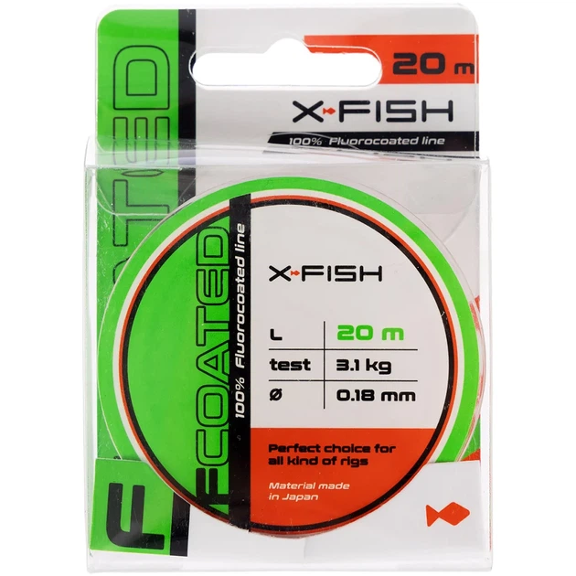 Флюорокарбон X-Fish FCoated 20m 0.18mm 3.1kg - изображение 2