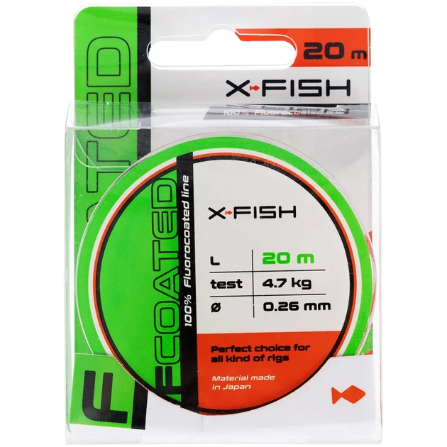 Флюорокарбон X-Fish FCoated 20m 0.26mm 4.7kg - Фото 2 Флюорокарбон X-Fish FCoated 20m 0.26mm 4.7kg - изображение 2