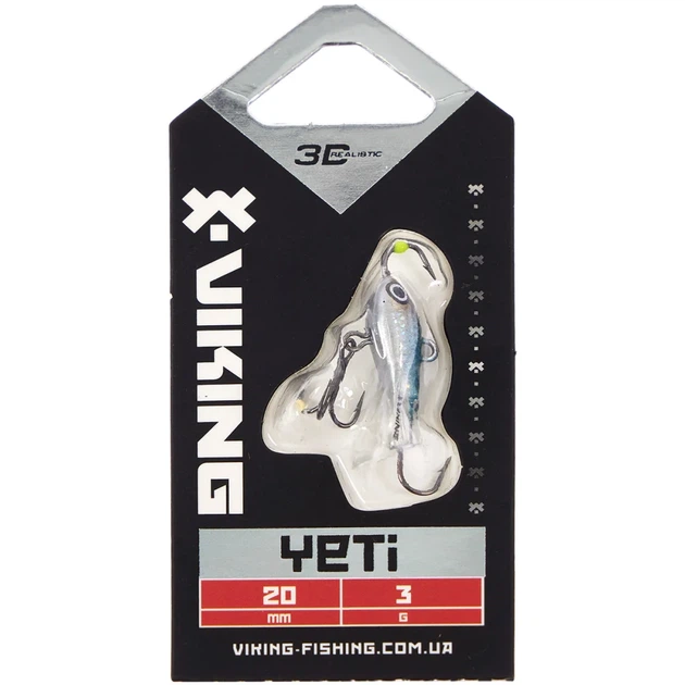 Балансир Viking Fishing Yeti Ice Jig 20mm 3.0g #11 Anchovy - изображение 2