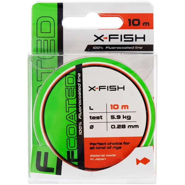 Флюорокарбон X-Fish FCoated 10m 0.28mm 5.9kg - Фото 2 Флюорокарбон X-Fish FCoated 10m 0.28mm 5.9kg - изображение 2