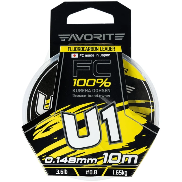 Флюорокарбон Favorite U1 FC 10m #0.8/0.148mm 3.6lb/1.65kg - изображение 2