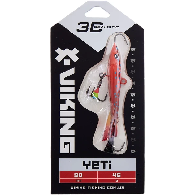 Балансир Viking Fishing Yeti Ice Jig 90mm 46.0g #7 Coral Trout - зображення 2