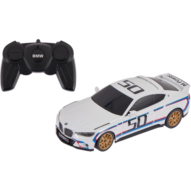 Машинка Rastar BMW 3.0 CSL 1:24 Белый - Фото 1 Машинка Rastar BMW 3.0 CSL 1:24 Белый - изображение 1