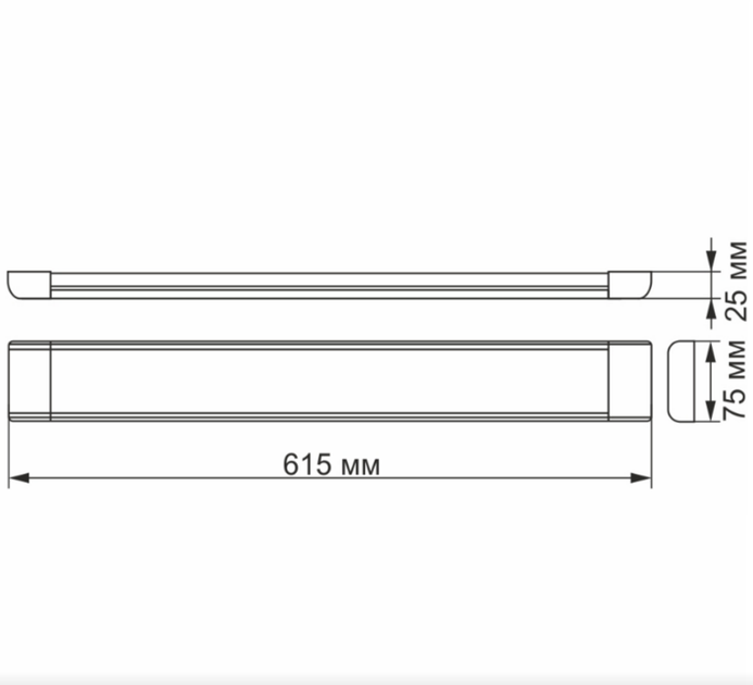 LED Світильник лінійний 27W 0,6м 5000К 220V VL-BN-27065 Videx - зображення 4