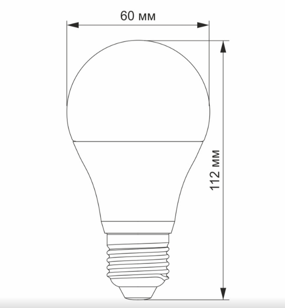 Лампа A60e 12W E27 4100К 220V LED Videx - изображение 2