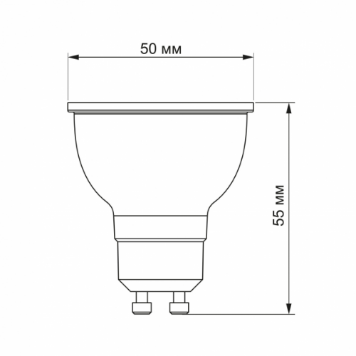 Лампа MR16eL 7W GU10 4100К LED Videx - зображення 2