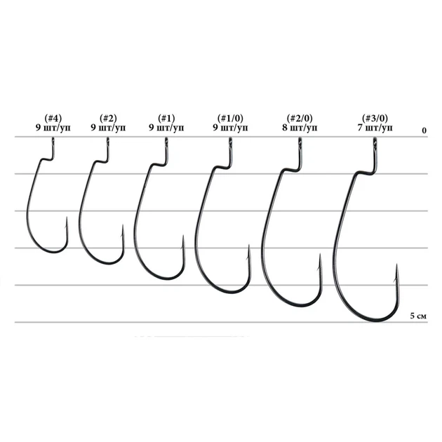 Крючок Decoy Worm15 Dream Hook #4 (9 шт/уп) - Фото 2 Крючок Decoy Worm15 Dream Hook #4 (9 шт/уп) - изображение 2