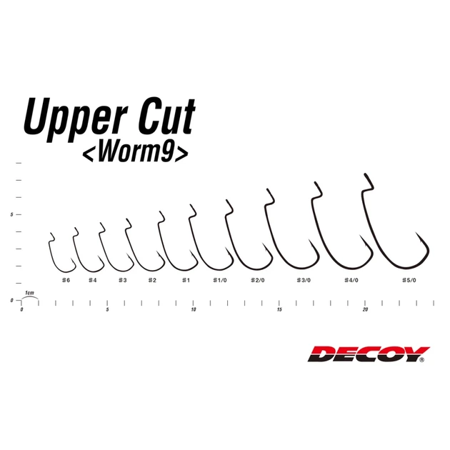 Крючок Decoy Worm9 Upper Cut #2/0 (8 шт/уп) - Фото 2 Крючок Decoy Worm9 Upper Cut #2/0 (8 шт/уп) - изображение 2