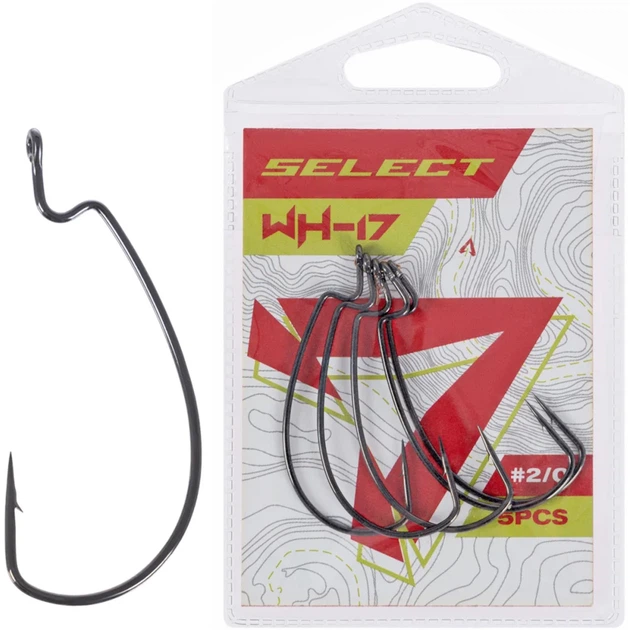 Крючок Select WH-17 #2/0 (5 шт/уп) - Фото 1 Крючок Select WH-17 #2/0 (5 шт/уп) - изображение 1