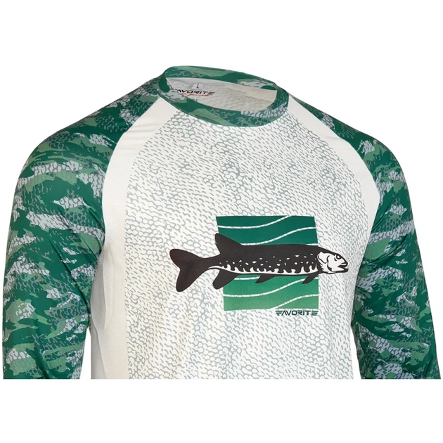 Реглан Favorite Basic Jersey Pike 3XL Зеленый - изображение 3