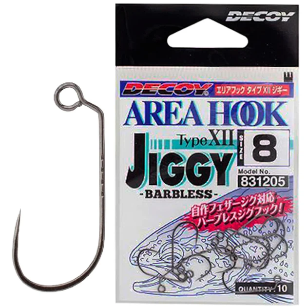 Крючок Decoy AH-12 Area Hook Jiggy #4 (10 шт/уп) - Фото 1 Крючок Decoy AH-12 Area Hook Jiggy #4 (10 шт/уп) - изображение 1