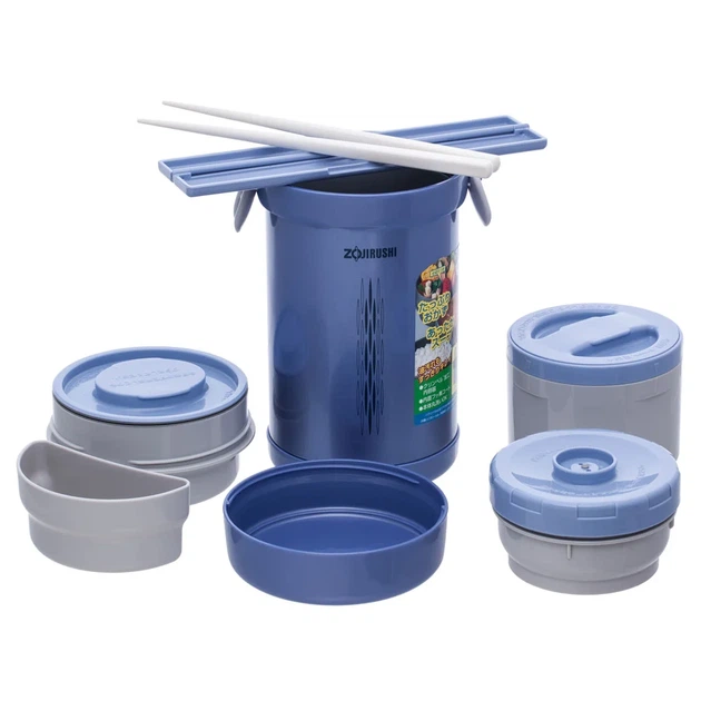 Набор для ланча ZOJIRUSHI SL-NC09AA Blue - Фото 1 Набор для ланча ZOJIRUSHI SL-NC09AA Blue - изображение 1