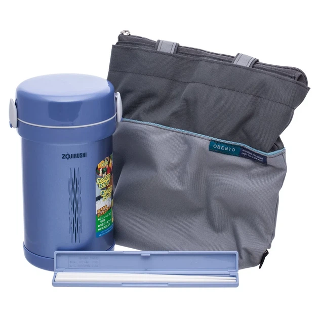 Набор для ланча ZOJIRUSHI SL-NC09AA Blue - Фото 3 Набор для ланча ZOJIRUSHI SL-NC09AA Blue - изображение 3