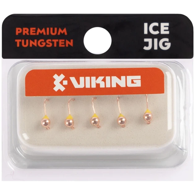 Мормышка вольфрамовая Viking Fishing Round+drop 0.18g 2.5mm Cu (5шт) - изображение 2