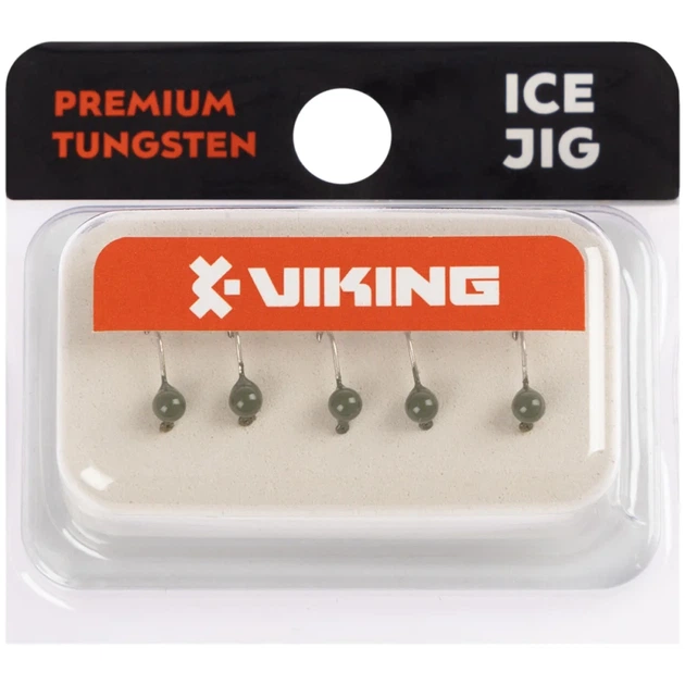 Мормышка вольфрамовая Viking Fishing Round 0.19g 2.5mm Olive (5шт) - изображение 2