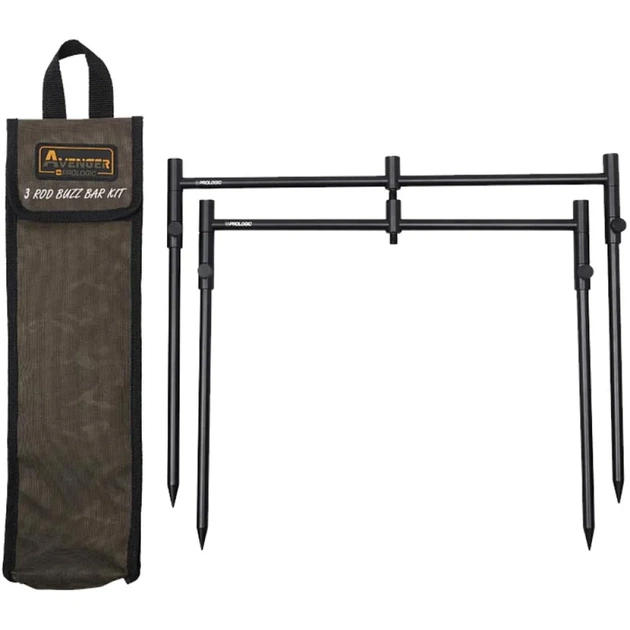 Буз-бар Prologic Avenger 3 Rod Buzz Bar Kit & Carrycase 20-34cm 0.537kg - Фото 3 Буз-бар Prologic Avenger 3 Rod Buzz Bar Kit & Carrycase 20-34cm 0.537kg - зображення 3