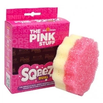 Універсальна паста для чищення The Pink Stuff Miracle Cleaning Paste 850 г + губка Pink Stuff Squeezy Dual Sided Sponge & Scrubberar Drops - изображение 3