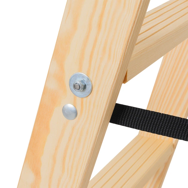 Drabina drewniana Kadax Opawa 3 stopnie PST3 (5903699491171) - obraz 6