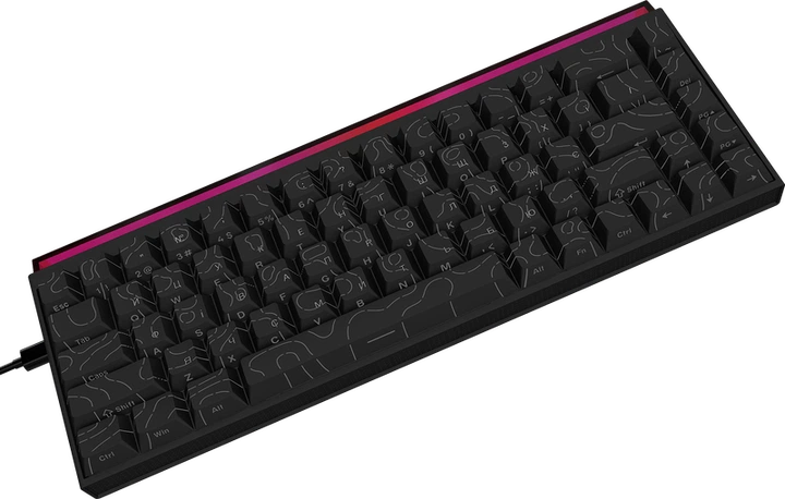 Дротова механічна клавіатура Ajazz NK68 Red switches Side Contour Black (NK68-R-S-B) - Фото 5 Дротова механічна клавіатура Ajazz NK68 Red switches Side Contour Black (NK68-R-S-B) - изображение 5