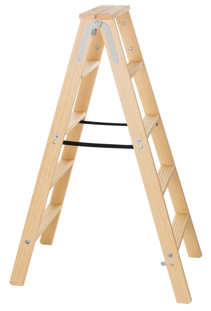 Drabina drewniana Kadax Opawa 5 stopni PST5 (5903699491195) - obraz 5