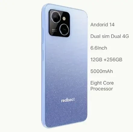 Смартфон Redbeat E3 12/256 Блакитний - зображення 2