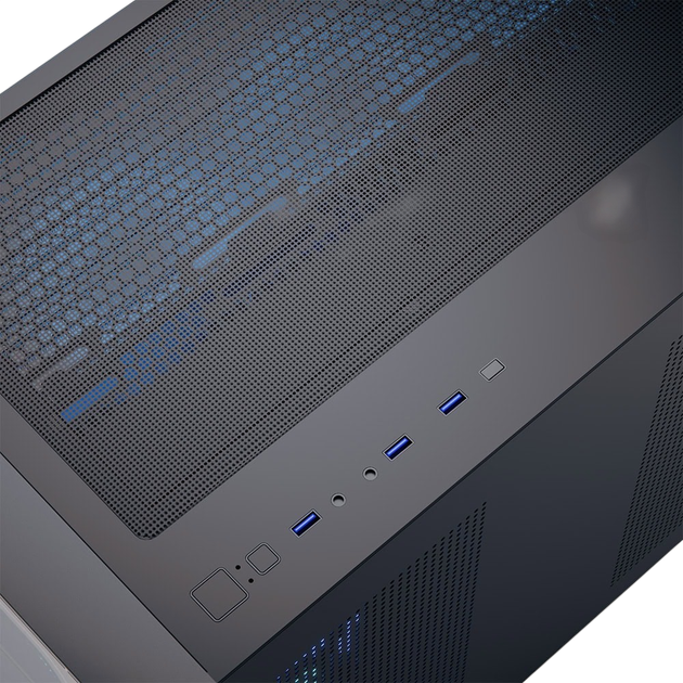 Корпус Aerocool P300C-G-BK-v1 ARGB Black (ACCS-PN02033.11) - изображение 2