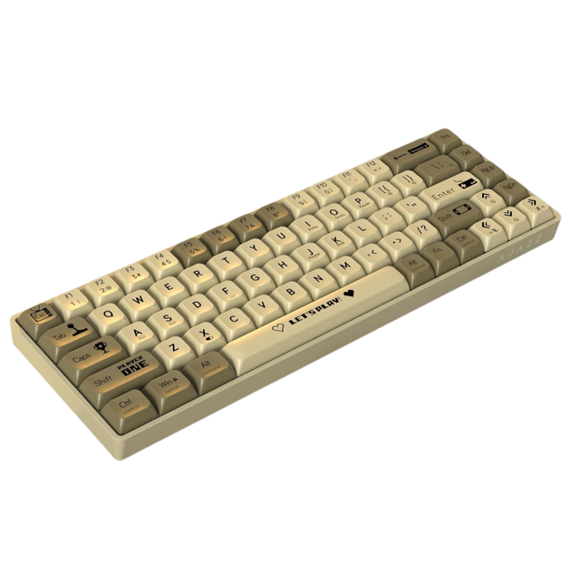 Клавіатура Ajazz AK680 Wired Red Switch White Grey - зображення 2