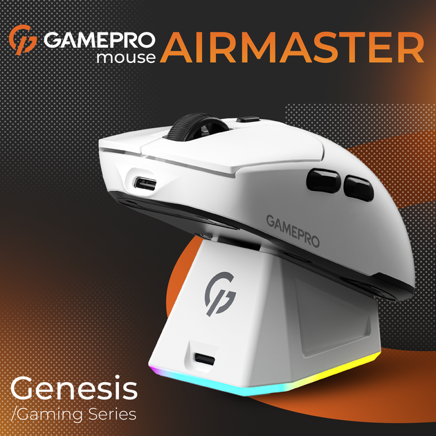 Мышка GamePro Genesis Airmaster Wireless/Bluetooth/USB White (GM167W) 326219 - изображение 4