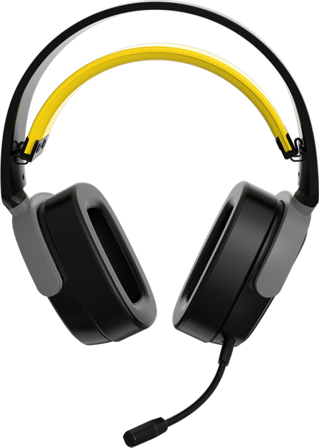 Навушники Ajazz AHM09 MAX Black Gray Yellow (AHM09-MAX-BGY) - зображення 3