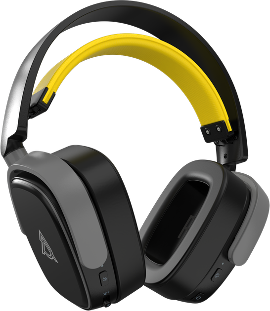 Навушники Ajazz AHM09 MAX Black Gray Yellow (AHM09-MAX-BGY) - зображення 7