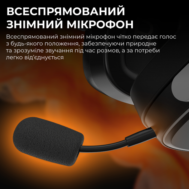 Навушники Ajazz AHM09 MAX Black Gray Yellow (AHM09-MAX-BGY) - зображення 11