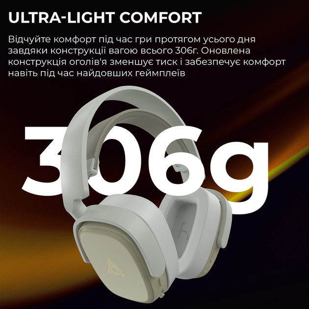 Навушники Ajazz AHM09 MAX Gray White (AHM09-MAX-GW) - зображення 6