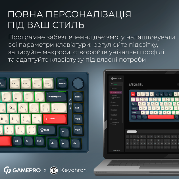 Клавиатура GamePro Asgard Yord Blue (MK266BL) 323225 - Фото 3 Клавиатура GamePro Asgard Yord Blue (MK266BL) 323225 - изображение 3