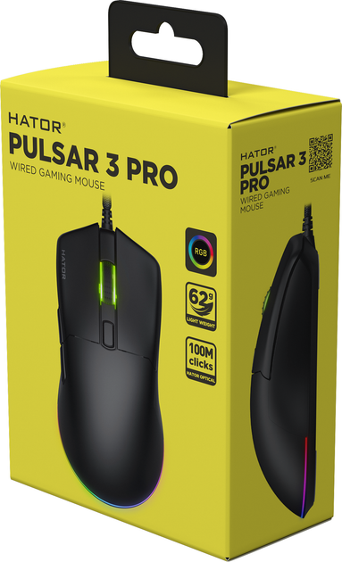Мишка HATOR Pulsar 3 PRO (HTM620) black - Фото 11 Мишка HATOR Pulsar 3 PRO (HTM620) black - зображення 11