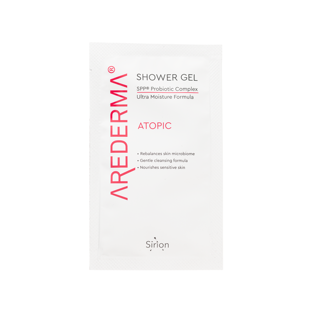 Тестер гель для душа AREDERMA ATOPIC для атопичной кожи с пробиотиками с дозатором аредерма 7 мл - Фото 1 Тестер гель для душа AREDERMA ATOPIC для атопичной кожи с пробиотиками с дозатором аредерма 7 мл - изображение 1