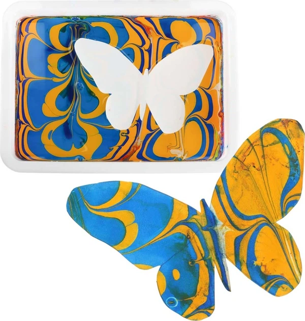 Zestaw kreatywny KIK Malowanie na wodzie Ebru 12 kolorów KX2949 (5903039768970) - obraz 11