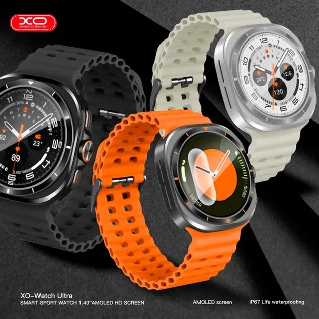 Часи XO Smart Watch Ultra AMOLED Screen Black - зображення 2