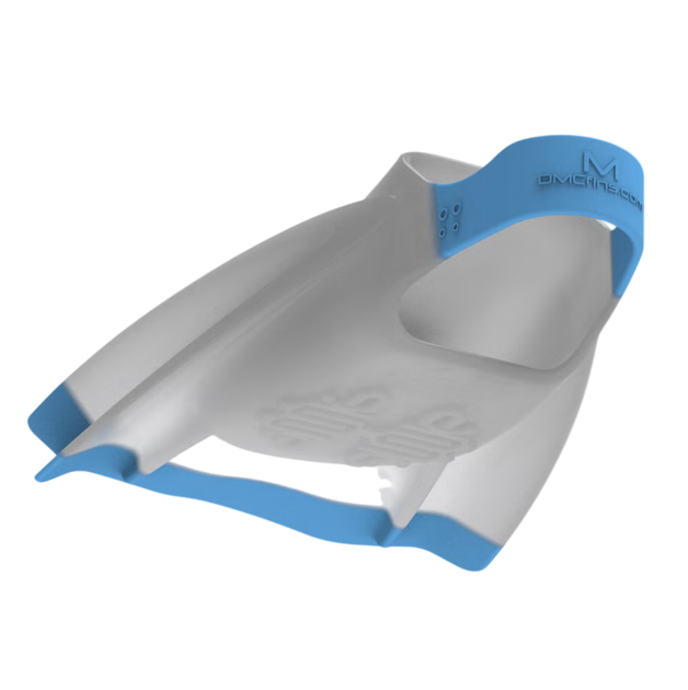 Ласти для плавання короткі із відкритою п'ятою Speedo DMC Elite FIN (8-00536201653) біло-блакитні розмір 39 (M) - Фото 2 Ласти для плавання короткі із відкритою п'ятою Speedo DMC Elite FIN (8-00536201653) біло-блакитні розмір 39 (M) - зображення 2