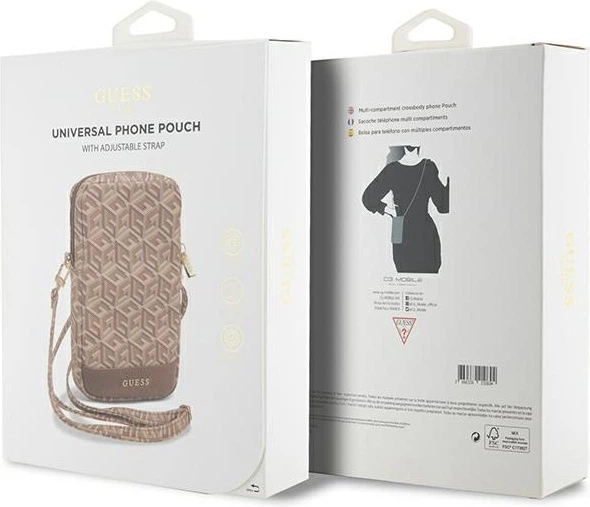 Сумка Guess Zip GCube Bottom Stripe Brown (GUWBZPGCSPGW) - зображення 5