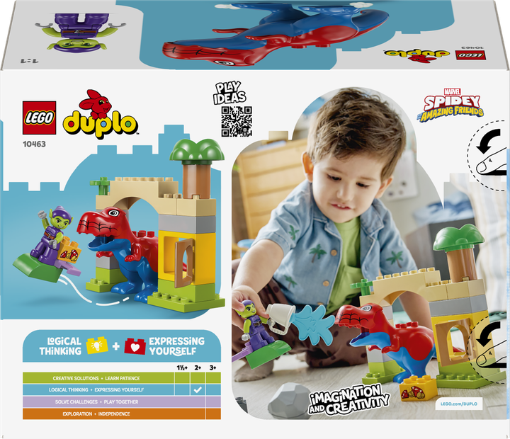 Конструктор LEGO DUPLO Динозавр Spidey-Rex проти Зеленого Гобліна 25 деталей (10463) - зображення 9